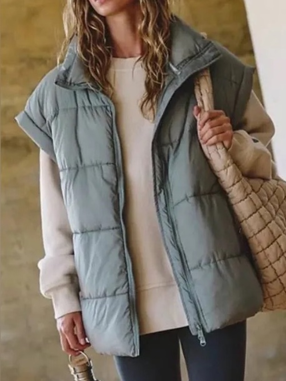 Free People Movement In a bubble vest Sage XS $148